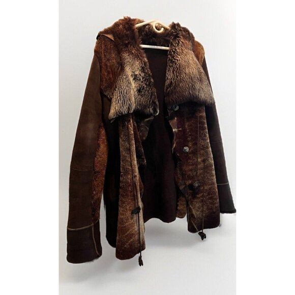 ZEGNAX Unique Penny Lane Shearling Coat Ex Cond HTF M UEC VTG - Picture 1 of 10